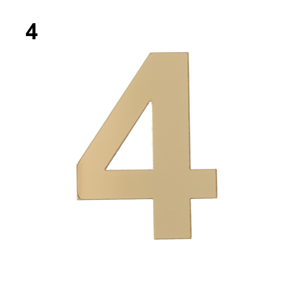 Self-adhesive Hotel Home Sticker Address Acrylic House Drawer Sign Door Numeral Plaque Door Plate Number Gate Digits: MULTI