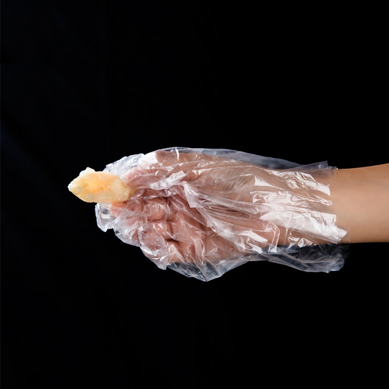 Lot de 1000 gants jetables en plastique transparent blanc de qualité alimentaire, respectueux de l'environnement, pour cuisine, cuisinier, restaurant, accessoires