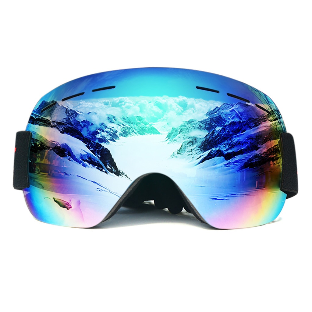 Gafas de esquí Snowboard, equipo de deporte de esquí, gafas para adultos, Anti-niebla UV, doble lente