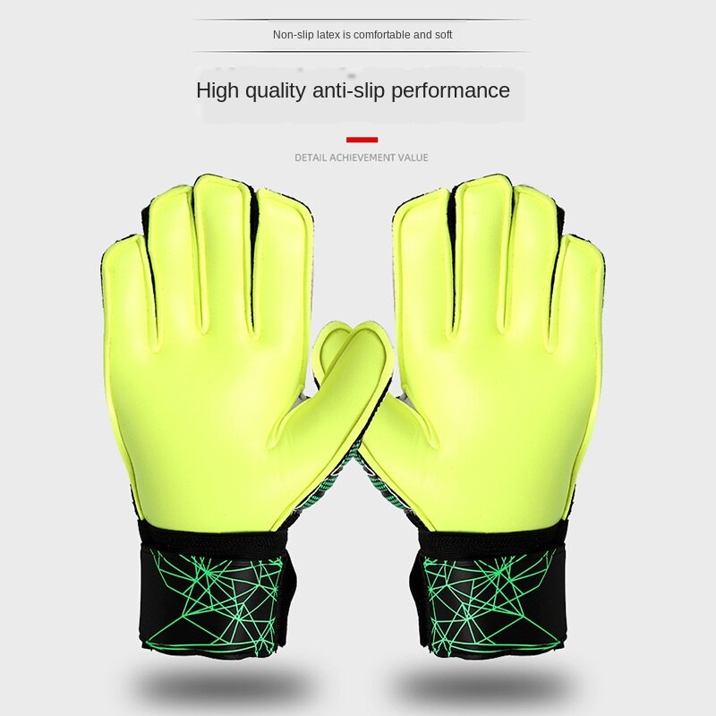 Men's Soccer Goalkeeper Gloves Full Latex Soccer Goalie Training Gloves Football Protection Keeper Gloves Adult