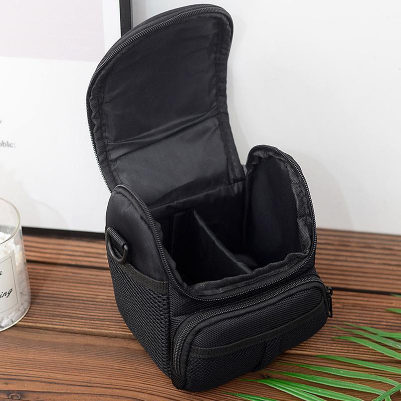 Torba na aparat SLR etui Crossbody na ramię SLR średniej miękka wyściólka sprzęt do monitoringu torba/etui z przegrodą na laptopa do zabezpieczenia przed kradzieżą