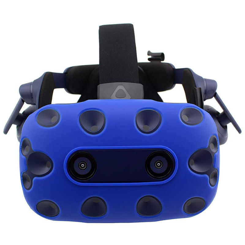 Voor Htc Vive Pro Vr Virtual Reality Headset Siliconen Rubber Vr Bril Helm Controller Handvat Case Shell Siliconen Case C