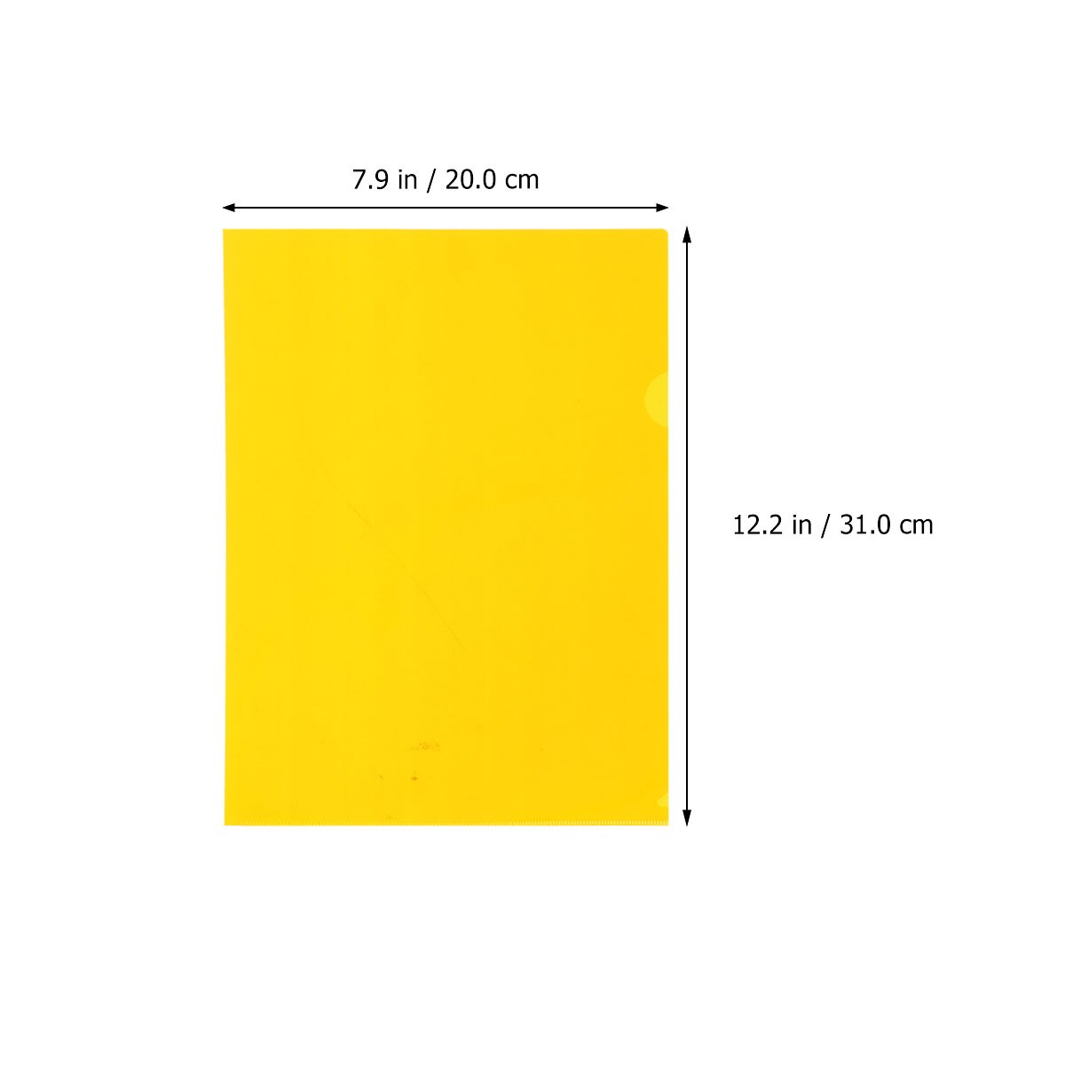 20pcs Office Document Folder Single Page Paper Folder Shape Plastic Folder (Mixed Color)