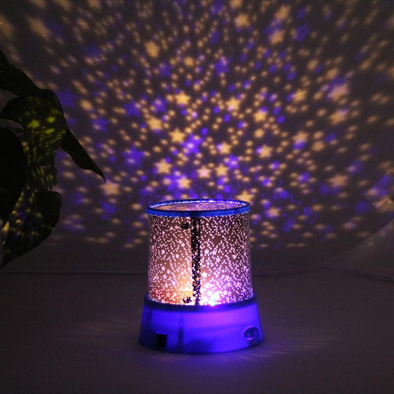 Romantic Ocean Wave Starry Sky LED Night Light Glow in the dark Projector Lamp Nightlight for Baby Children Luminaria Novelty