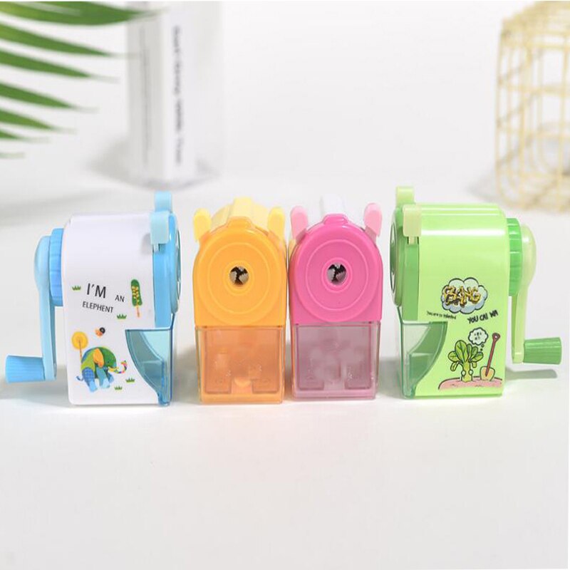 Hand Handkurbel Anspitzer Kreative Schreibwaren Multi Funktion Dreh Bleistift Spitzer Lernen Büro Liefert