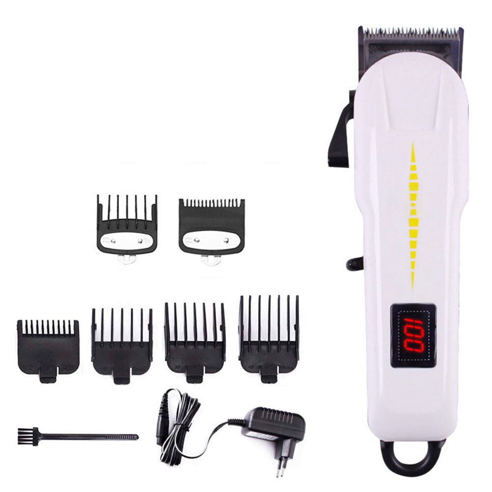 LCD Electric Clipper Hair Mower Cordless Trimmer Beard Shaver Hairstyle Cutter Cutting Chargeable Haircut Machine