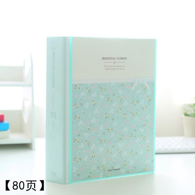 Delicatessen mooie bloemenpapieren organizer map etui pakket school 30/40/60/80 pagina's  a4 mapjes: 5178- groene