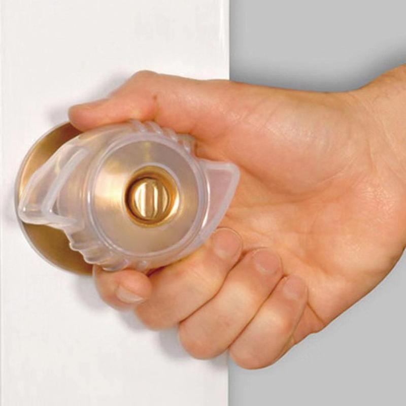 1pcs Door Lock Crash Protector Door Knob Grip Glow Doorknobs Fits Easy In Most The Opening Dark O7X5: Default Title