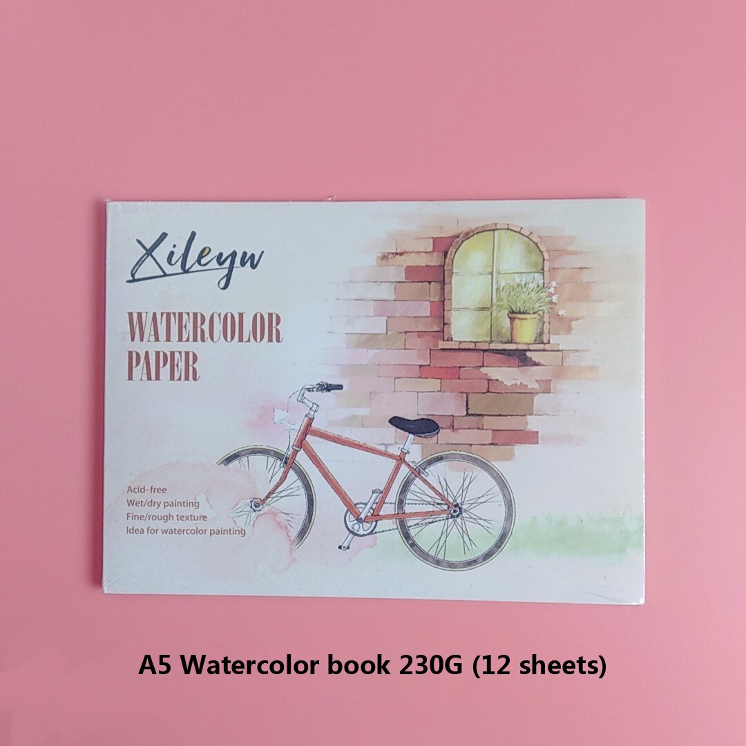 Bianyo A4 A5 Sketch Book Stationery Watercolor Paper Sketch Notepad For Painting Drawing Diary Journal Notebook: A5-230g-12 sheets