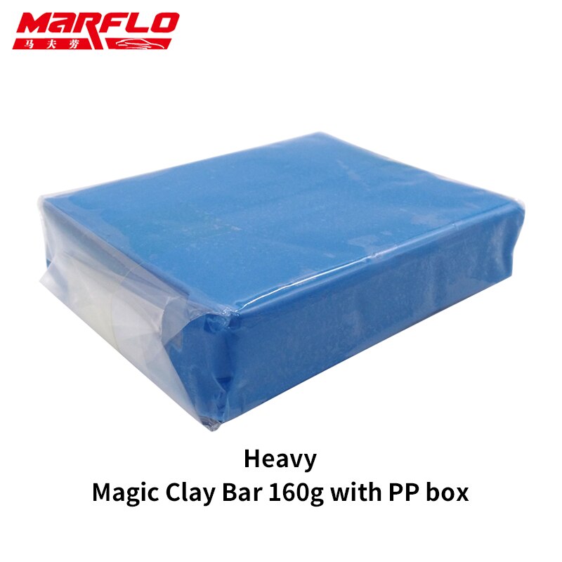 Barra mágica de arcilla para limpieza de coches, herramientas de lavado para el cuidado del coche, 160g, grado King pesado medio fino: Heavy 160g Clay Bar