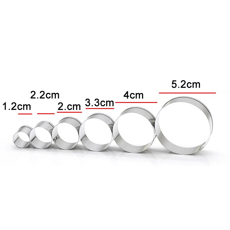 Cake Cookie Mould Cutter Round Circle Shape Stainless Steel DIY Fondant Mold Tools MDD88