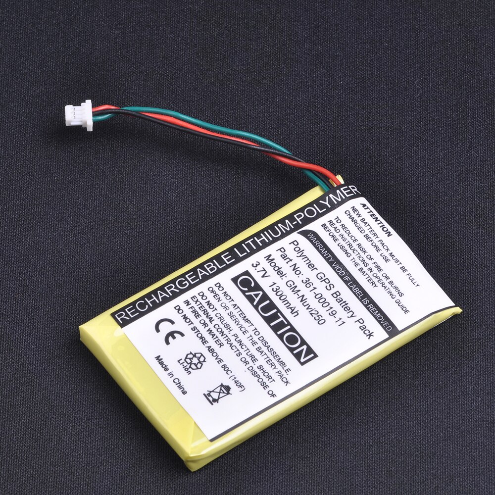 1pcs 1300mAh 3.7V GPS Battery for Garmin Nuvi 200, 200W, 205, 205W 205WT, 250 252w, 265w