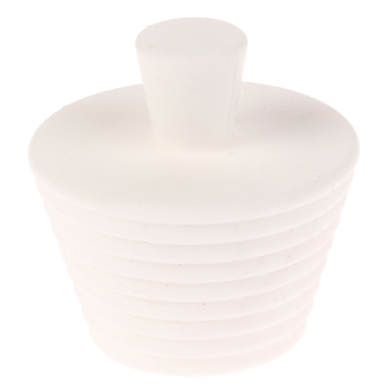 Bouchon de rechange pour évier de cuisine anti-obFumen silicone, bouchon de baignoire, bouchon de vidange universel: WHITE