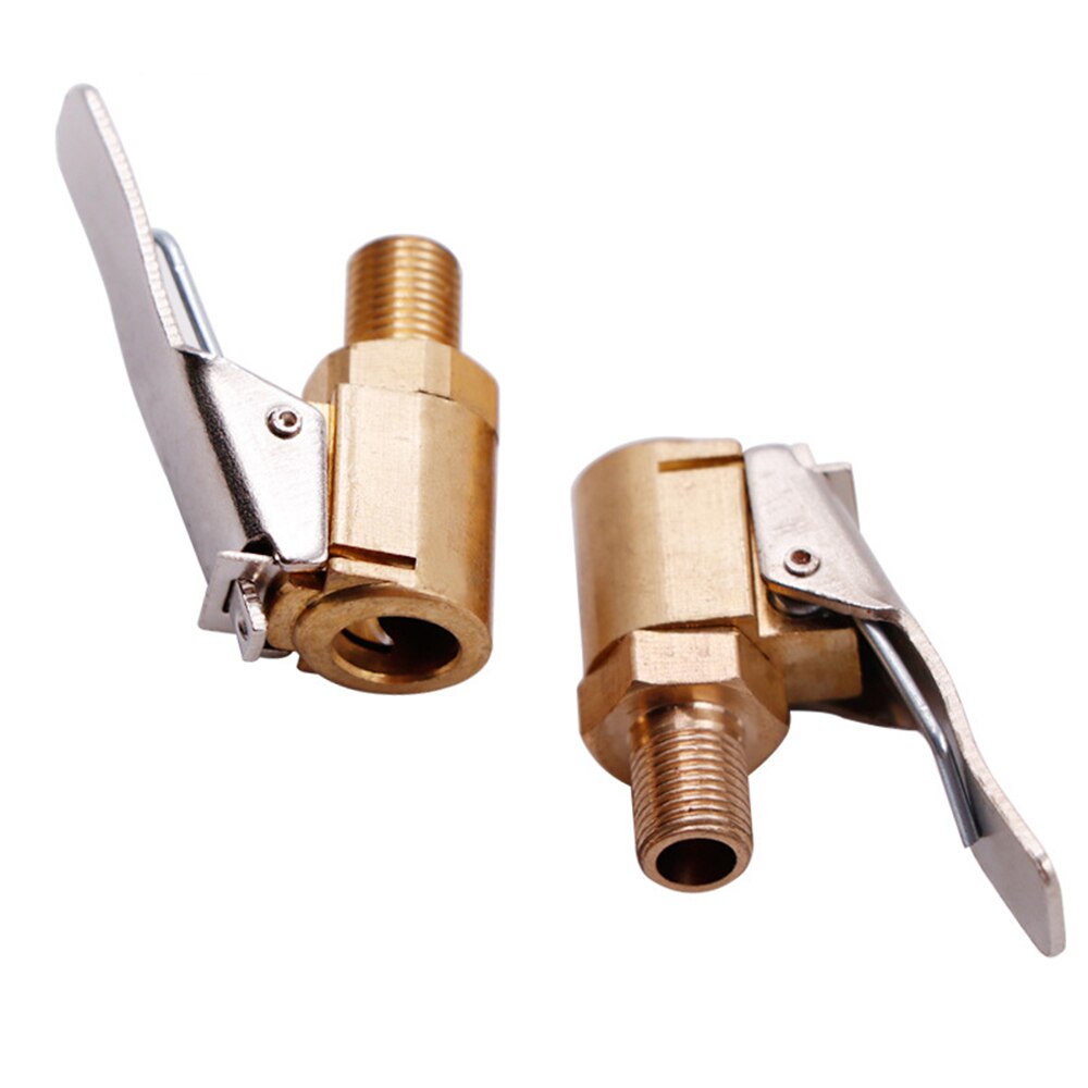 Pince de gonflage en laiton pour pneus de voiture, 8mm, 1 pièce, pneu de roue, mandrin à Air, gonfleur, Valve, adaptateur de connecteur, outils de réparation de pneus de voiture: Default Title