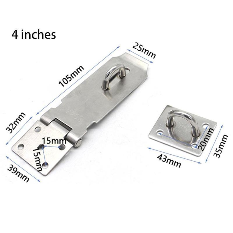 1pc Stainless Steel Door Buckle Hand Polished Chrome Buckles Door Safety Thickened Anti-theft Bolts Door Finish Fittings Lo N4V4: B