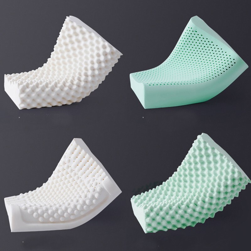 Natural-Latex Pillow Orthopedic Cervical Massage Bed Pillow Release Pressure Sleeping Pillows for Bedroom with Pillowcase