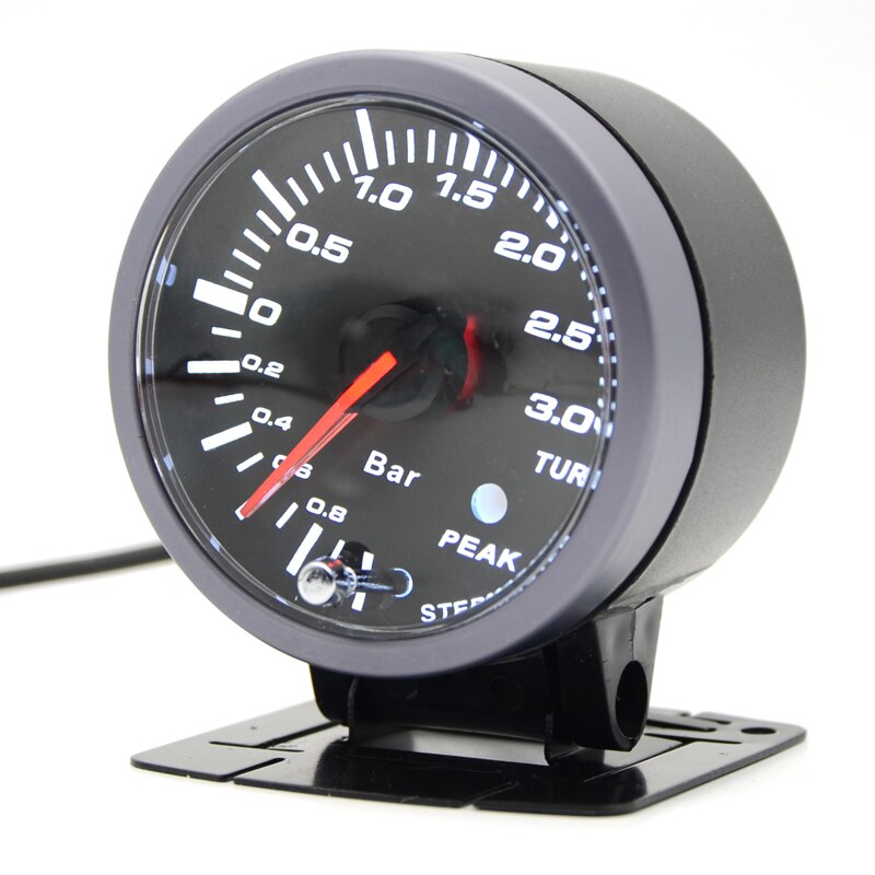 DRAGON GAUGE 60mm 3.0 BAR Turbo Boost Gauge Electrical With Warning