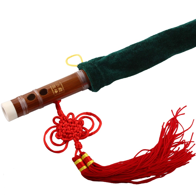 Pluggable Bamboo Flute Dizi Kit Traditional Handmade Chinese Musical Instrument in C Key