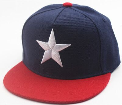 MAERSHEI Children's Big Five Baseball Hat kids caps boy outdoor street dance cap: Navy