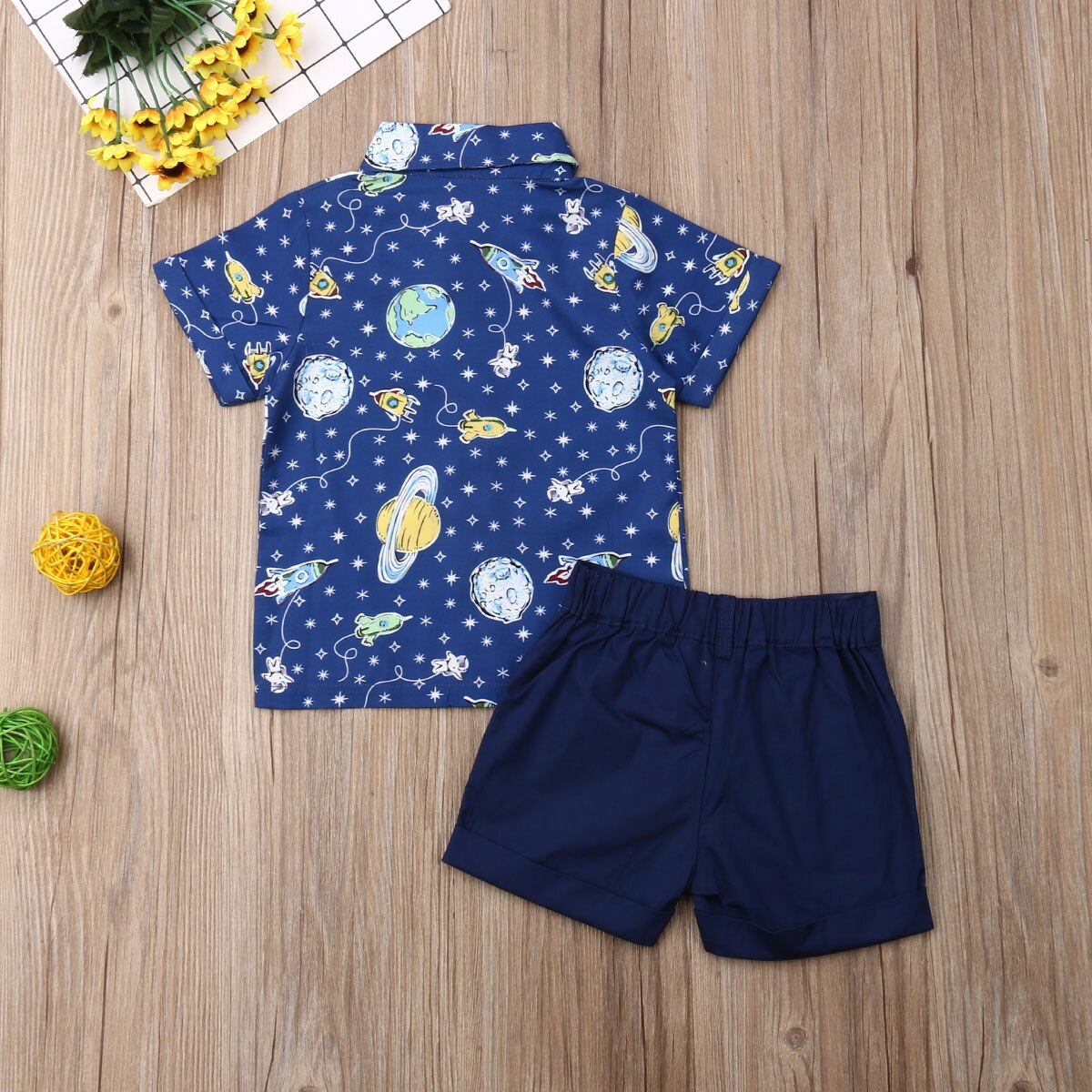 Citgeett-traje de caballero Formal para bebé, camisa de dibujos animados + Pantalones cortos, ropa de verano, conjuntos suaves