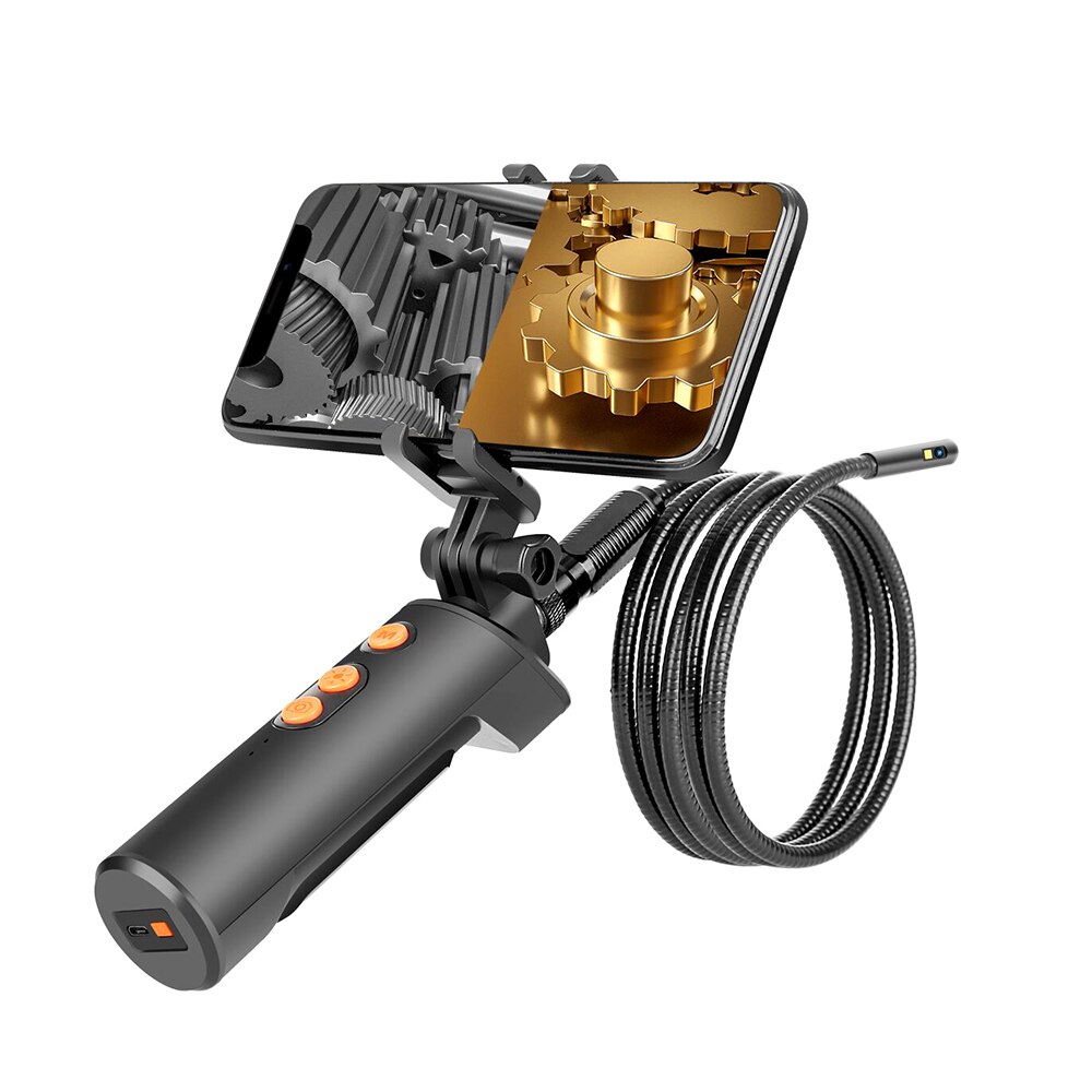 Draadloos Fidelity Aangesloten Industriële Endoscopie Borescope Inspectie Dubbele Camera Verstelbare Helderheid Leds 8Mm Lens IP68