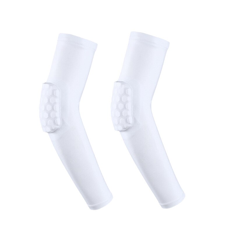 2Pcs Crashproof Basketball Shooting Elbow Support Compression Sleeve Arm Brace Protector Sport Safety Elbow Pads: W / L