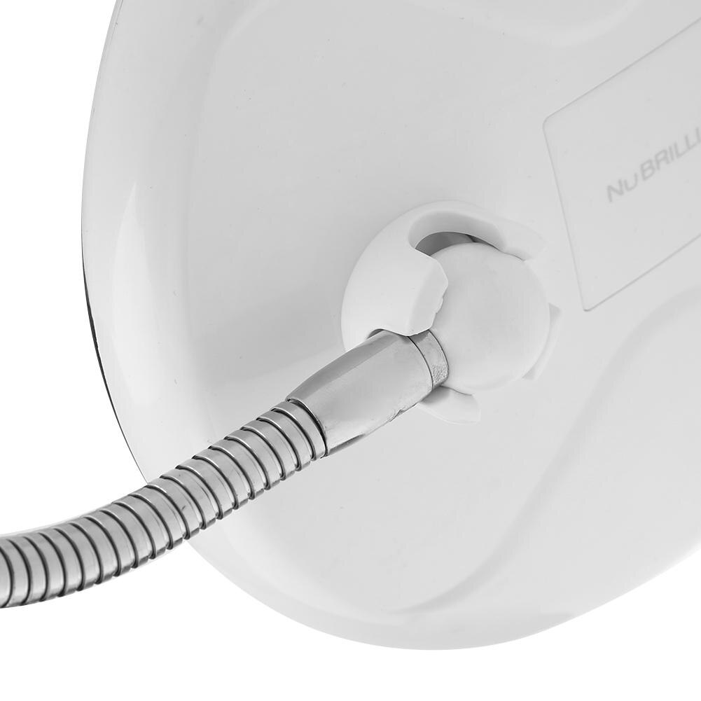 360 Degrees Folding Rotating Makeup Mirror 10X Magnifying Vanity Heavy Suction Cups Mirror with LED Natural Light