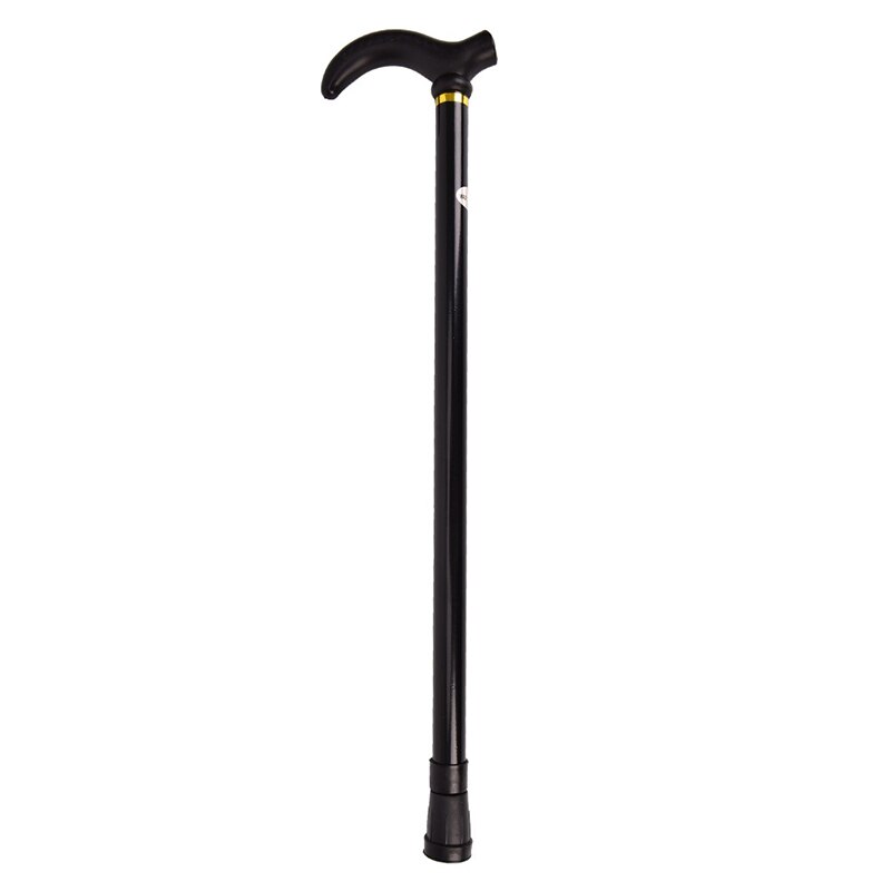 Telescopic Walking Stick Cane 6 Grade Alpenstock for Elderly Aluminium Body Hiking Rubber Tips Climbing Equipment: BK