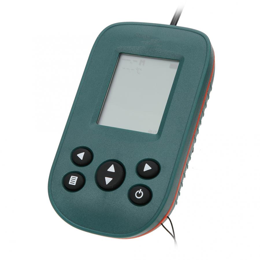 Fish Finder Water Depth Temperature Fishfinder with Wired Sonar Sensor Transducer Echo Sounder Alarm 0.6-100m Depth Fishfinder