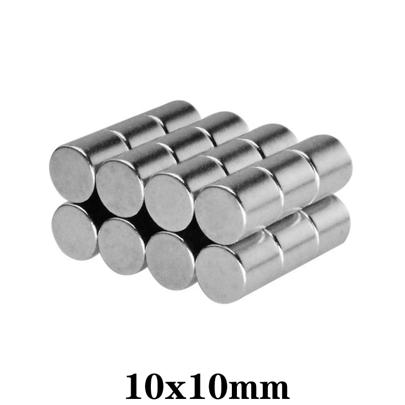 5/10/20/30/50/60 stuks 10 x 10 mm zeldzame aarde magneten dia 10 x 10mm ronde schijfmagneet 10 mm x 10mm permanente neodymium magneet 10*10