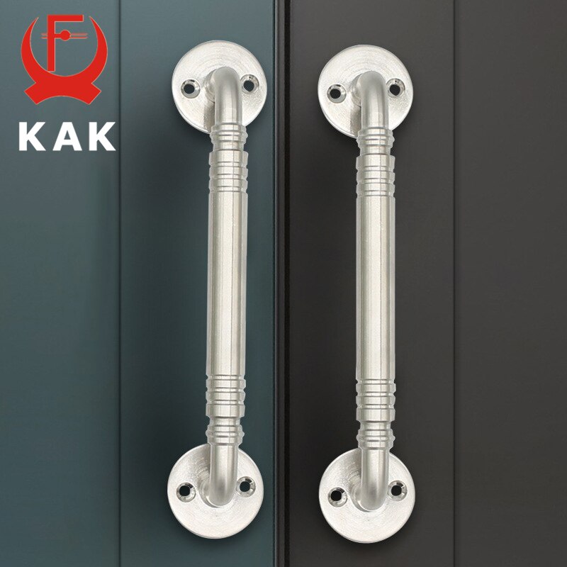 KAK Stainless Steel Door Handles for Interior Doors Bedroom Kitchen Door Pulls Fire-proof Door Handle Cabinet Handle Hardware