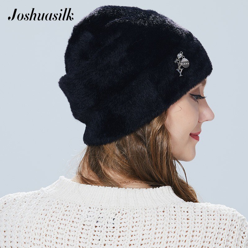 Joshuasilk Winter Vrouw Hoed Faux Fur En Angora Konijnen Zachte En Delicate Hanger Decoratie Mode Voor Meisjes: C01