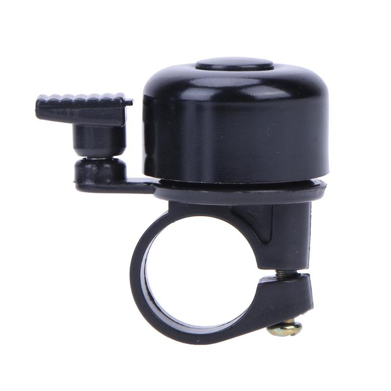 Cloche de vélo en aluminium corne de vélo accessoires de vélo en plein air Fun anneau de vélo de sport pour voiture pliante/VTT/véhicule routier: Black