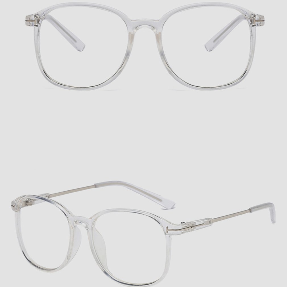 Unisex retro anti-blue light glasses PC Multi-layer coating High light transmittance Reflection Filter blue light: Transparent