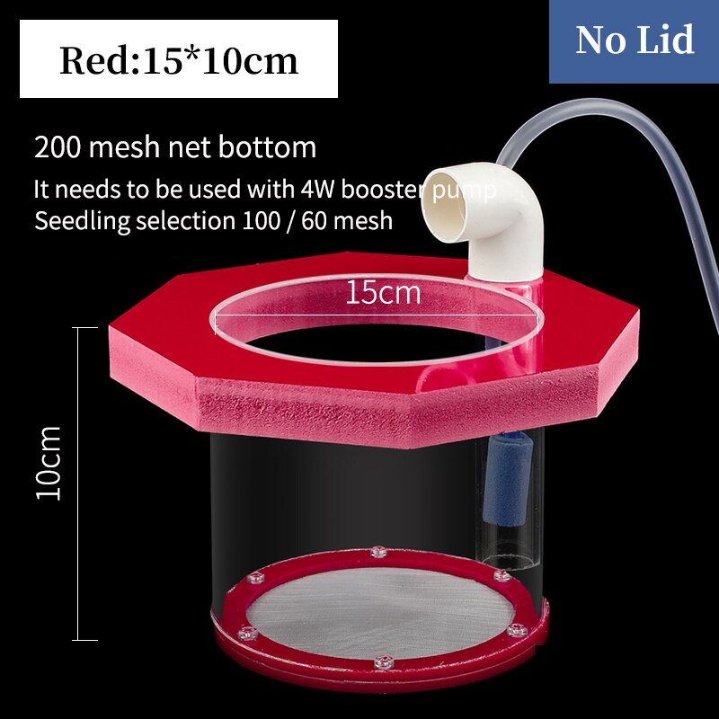 Suspended Fish Tank Breeding Isolation Box Transparent Acrylic Aquarium Incubator Multifunctional Spawning Room Fish Supplies: Burgundy