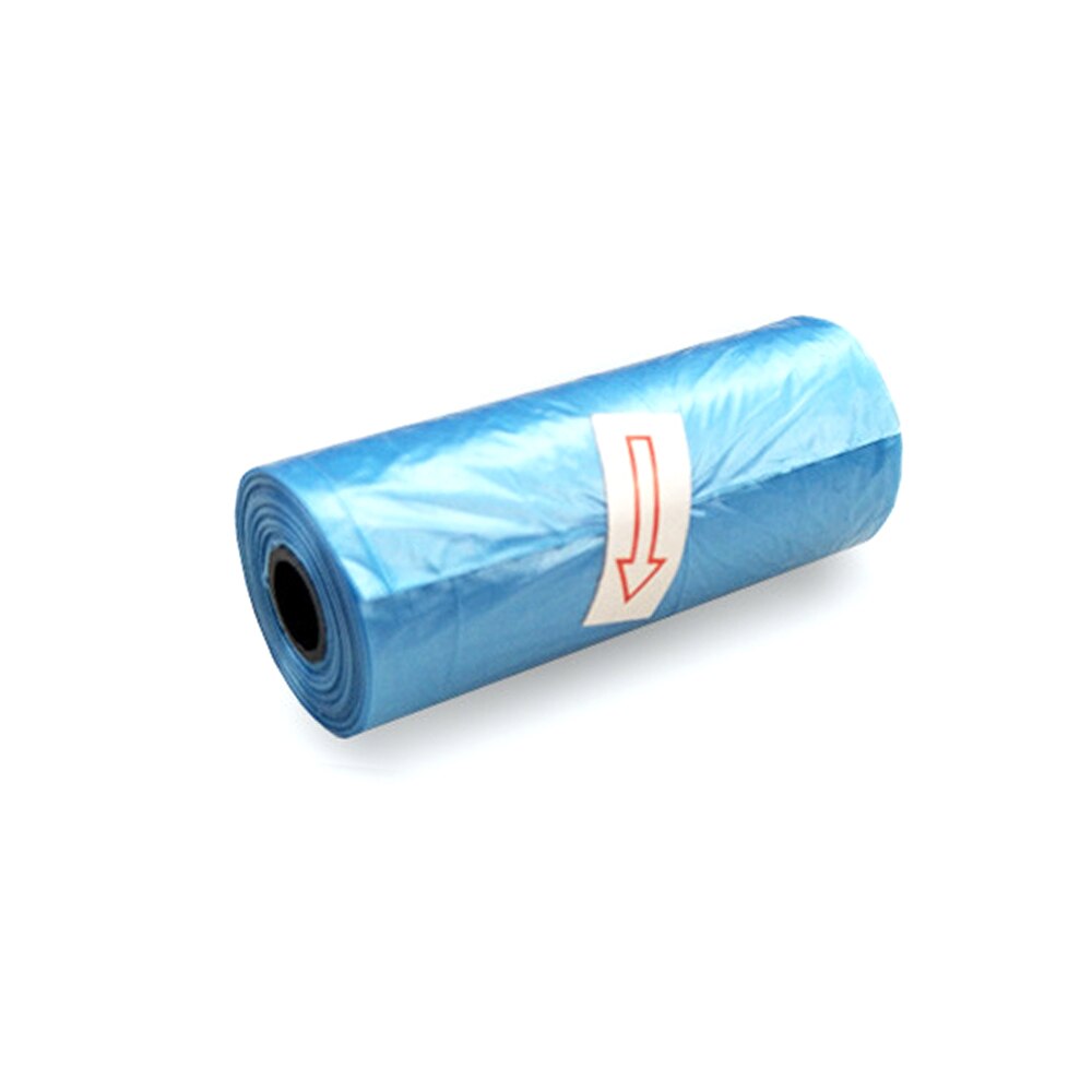 1Rolls 15 Stuks Willekeurige Kleur Hond Kat Kak Tas Afbreekbaar Pet Vuilniszak Pet Outdoor Indoor Home Cleaning Bag geschikt Voor Alle Huisdieren: Blue