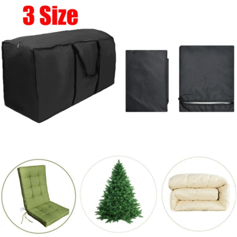 1 stk udendørs opbevaringspose havemøbler juletræsteltpudepose vandtæt taskebetræk