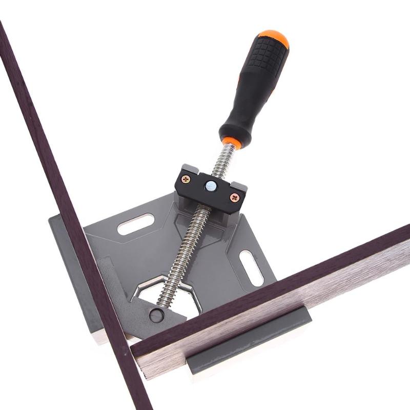 Single Handle 90 Degree Aluminum Alloy Right Angle / Angle Clip Frame Angle Clamp Tool / Flat Nose Pliers