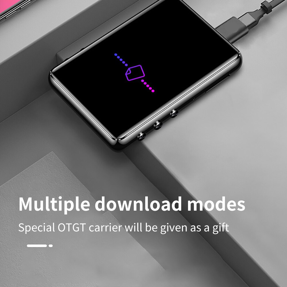 Mp5 Music Player Portable Player Radio Recorder E-Book Multifunctional 2.4-Inch Large Screen Bluetooth Player Full Screen