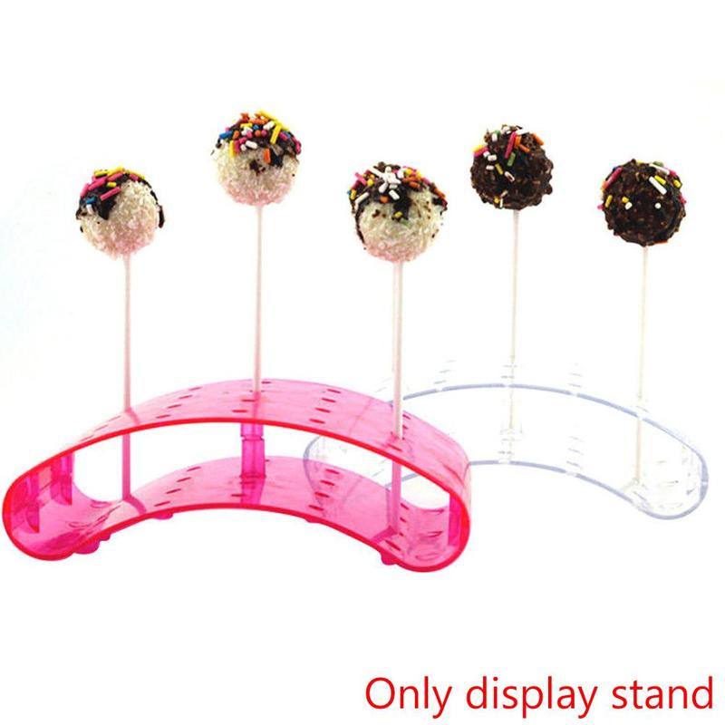 20 Hole Popular Cake Lollipop Curved Bracket Display Stand Diy Base Shelf Kitchen Baking Small U-shaped Tool Display Tray