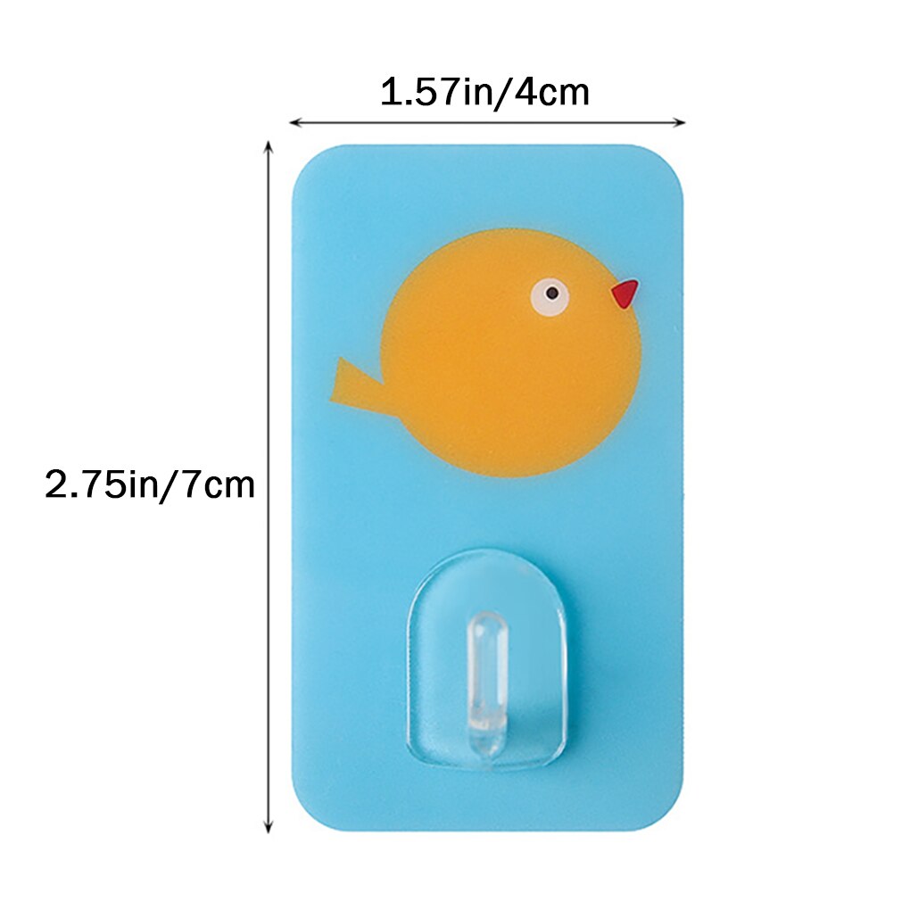 10Pcs Cartoon Zelfklevende Haken Muur Gemonteerde Keuken Traceless Muur Haak Voor Slaapkamer Woonkamer Wc