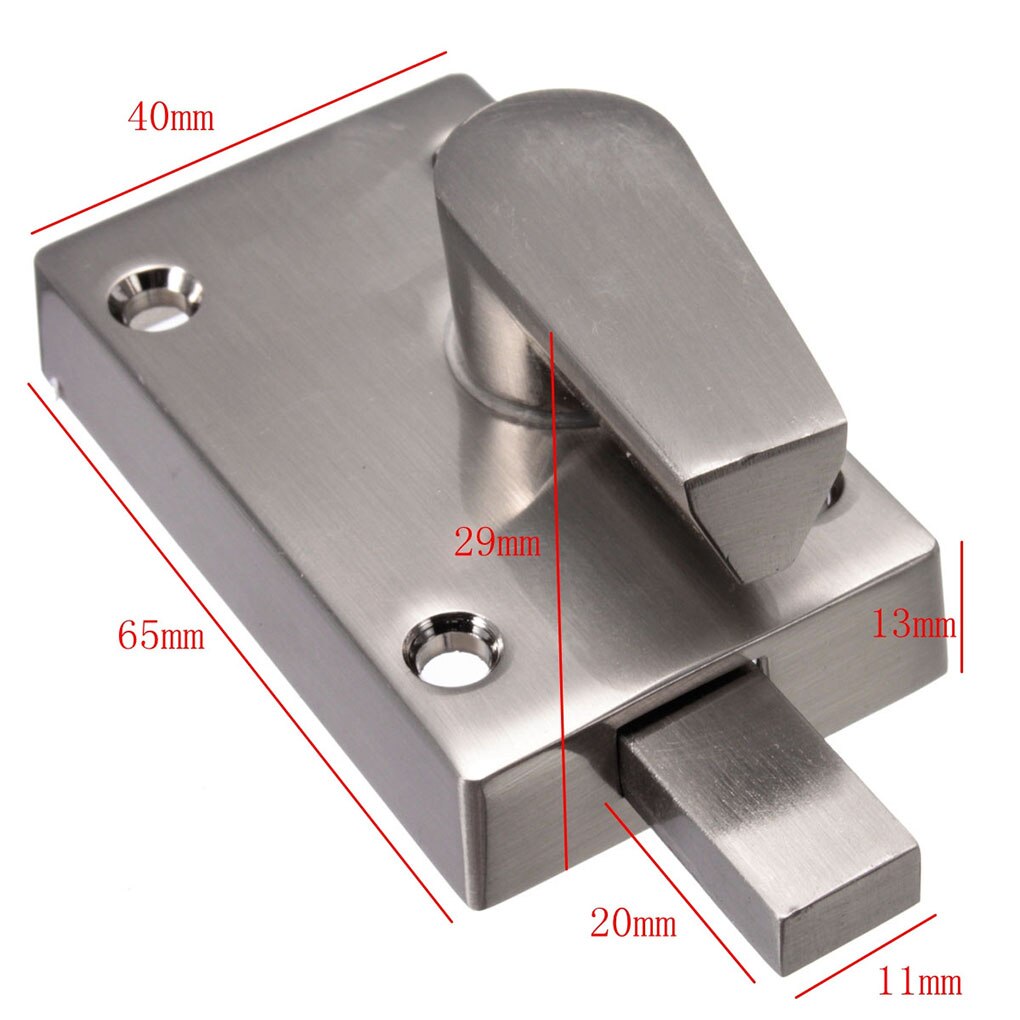 Door Lock Household Replacement Indicator Lock Bolt Fixed Brushed Or Chromed Bathroom Toilet Door Lock Handle Random