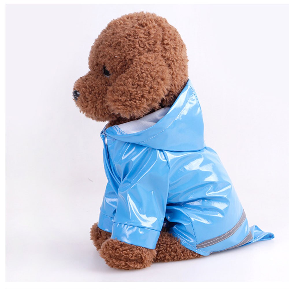 Lichte, kleurrijke, waterdichte regenjas voor honden, geurloos, voor kleine puppy's, buitenjassen van fel leer, vierseizoenenjassen, huisdieraccessoires
