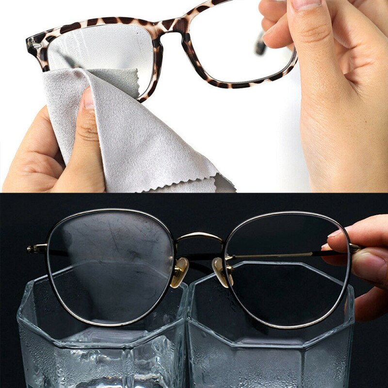 Nano Microfiber Textile Cleaning Cloth Without Traces Anti-fog Glasses Cloth Lens Clothes Eyewear Accessories