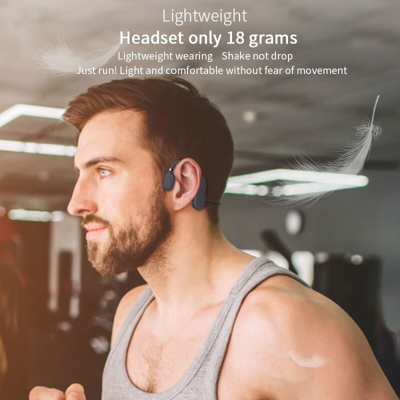3 Kleuren Open Oor Bluetooth 5.0 Koptelefoon Draadloze Bluetooth Hoofdtelefoon Luchtgeleiding Sport Headsets Handsfree Met Microfoon