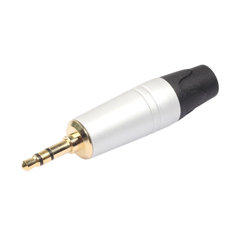 5 stücke 3 Pole Gold-überzogene 3,5mm Lot Verbinder Reparatur Kopfhörer Jack Stecker: 1pc