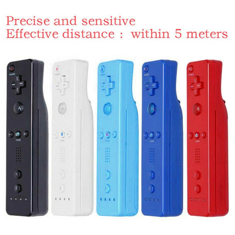 Y1UB Portable ABS Home Wireless Remote Control Motion Sensitive Controller Gaming Control for Wii Wii U Wiimote Console
