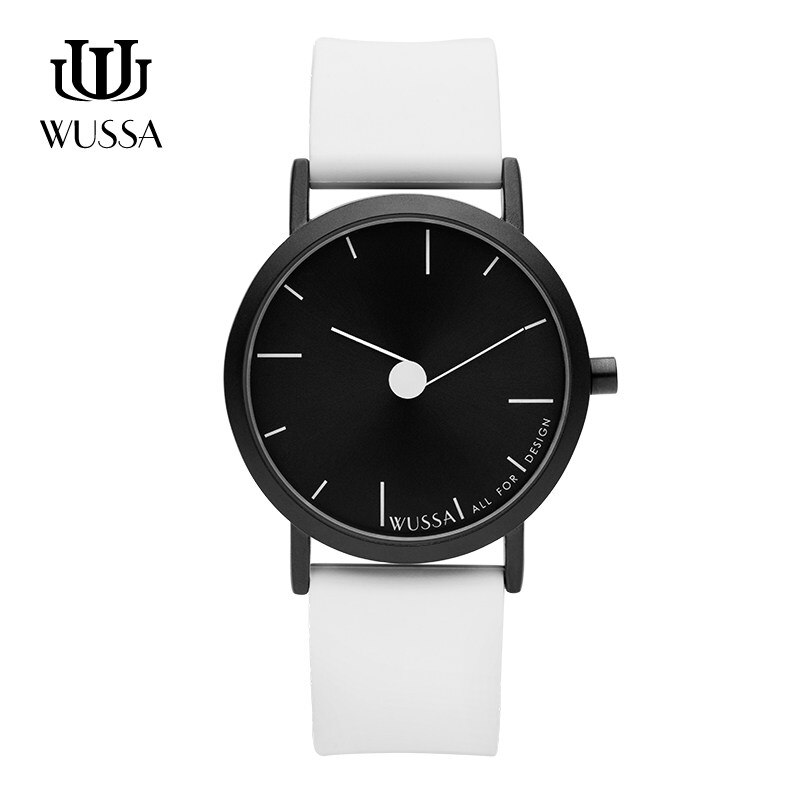 WUSSA note series simple neutral quartz couple watch: Q0-FRZX-39BW