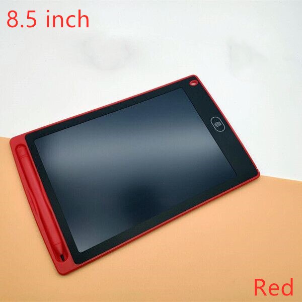 LCD Drawing Board 4.4 8.5 12 Inch Children Math Drawing Practice Handwriting Board Electronic Drawing Tablet Toy Kids Toys: 8.5 Red