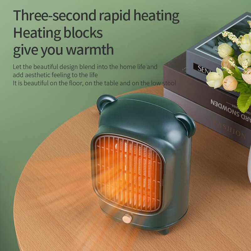 Wind Heizung Mini Erwärmung Fan Tragbare Haushalt Schlafzimmer 110V 220V 500W Überhitzung Schutz Elektrische Desktop Schnelle Luft heizung Fan